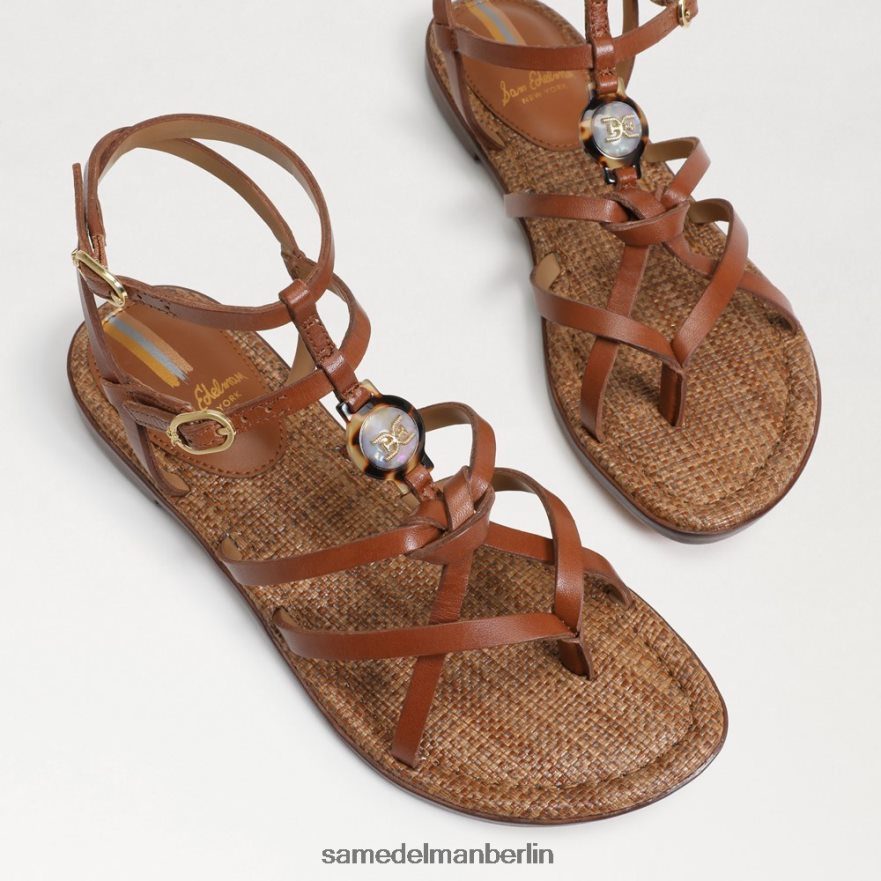 Sam Edelman Gwen Gladiator-Sandale Frauen reichhaltiger Cognac Schuhwerk 2P8JNV247 - Image 7