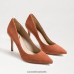 Sam Edelman Haselnussbrauner spitzer Zehenabsatz Frauen bestäubter Ton Schuhwerk 2P8JNV165
