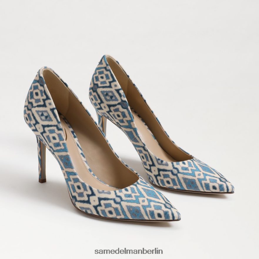 sam_edelman_haselnussbrauner_spitzer_zehenabsatz_frauen_blau_multi_schuhwerk_2p8jnv143.jpg Sam Edelman Haselnussbrauner spitzer Zehenabsatz Frauen Blau-Multi Schuhwerk 2P8JNV143 - Image 1