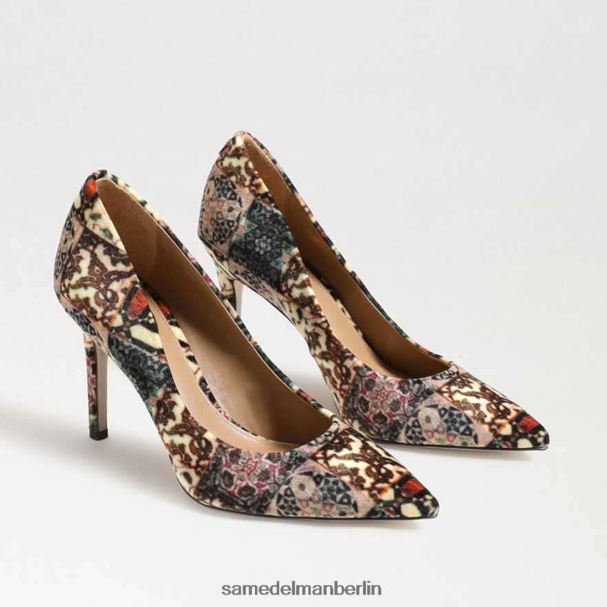sam_edelman_haselnussbrauner_spitzer_zehenabsatz_frauen_elfenbein_multi_samt_schuhwerk_2p8jnv135.jpg Sam Edelman Haselnussbrauner spitzer Zehenabsatz Frauen Elfenbein-Multi-Samt Schuhwerk 2P8JNV135 - Image 1