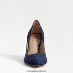 Sam Edelman Haselnussbrauner spitzer Zehenabsatz Frauen marineblaues Wildleder Schuhwerk 2P8JNV166 - Image 3
