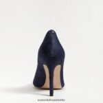 Sam Edelman Haselnussbrauner spitzer Zehenabsatz Frauen marineblaues Wildleder Schuhwerk 2P8JNV166 - Image 5