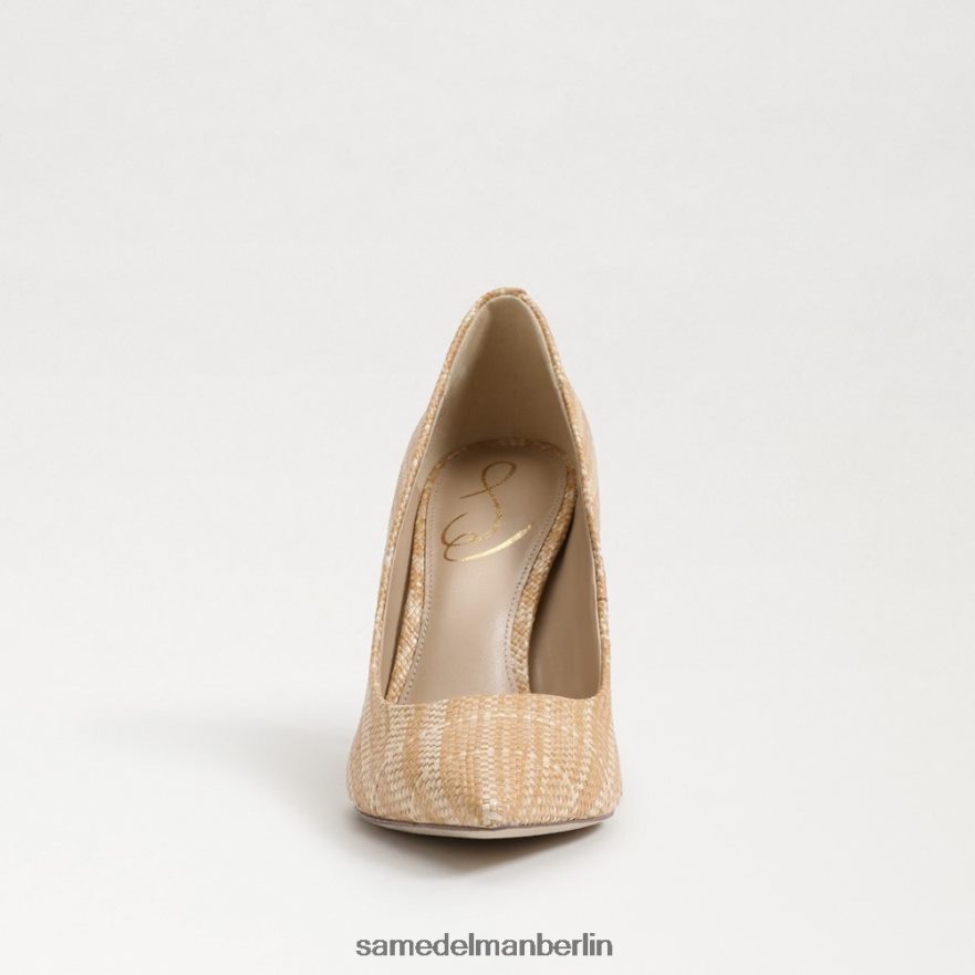 Sam Edelman Haselnussbrauner spitzer Zehenabsatz Frauen Natürlicher Multi-Bast Schuhwerk 2P8JNV142 - Image 3
