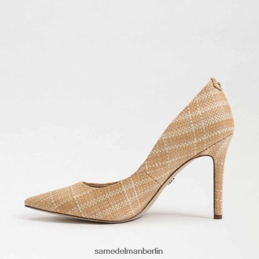 Sam Edelman Haselnussbrauner spitzer Zehenabsatz Frauen Natürlicher Multi-Bast Schuhwerk 2P8JNV142 - Image 4