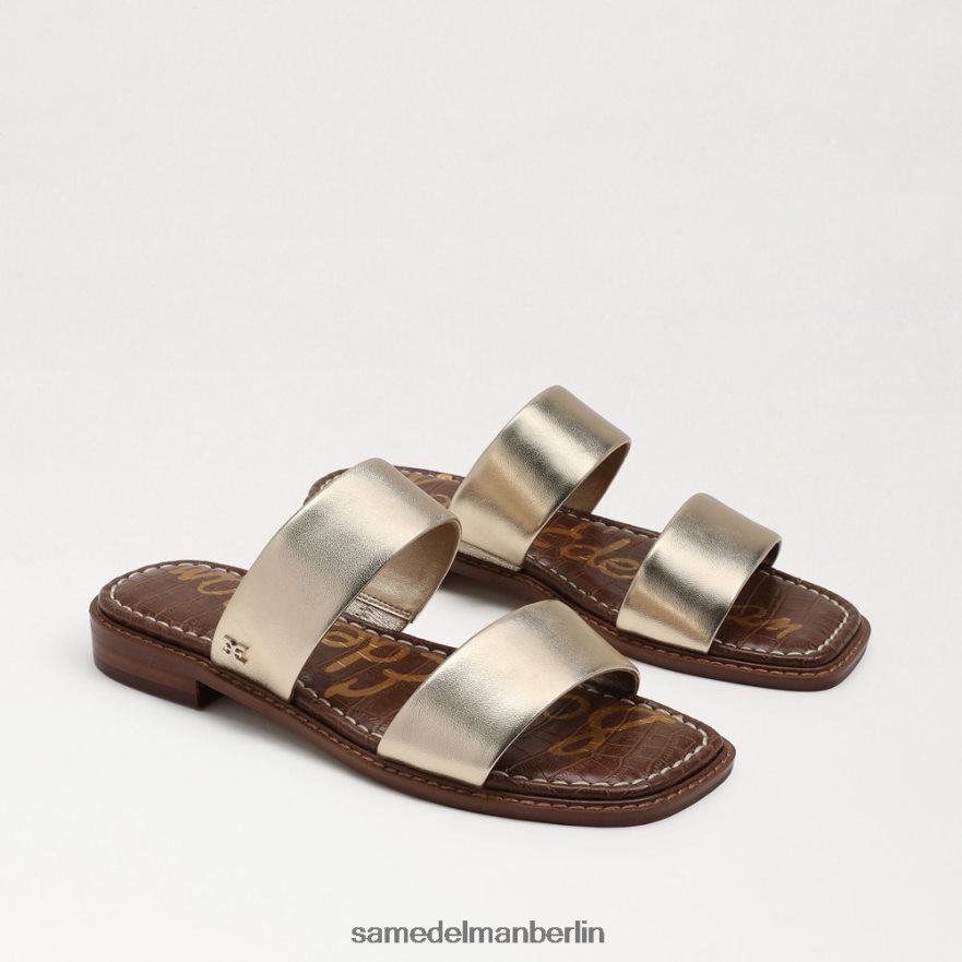 sam_edelman_haydee_slide_sandale_frauen_blattgoldleder_schuhwerk_2p8jnv574.jpg Sam Edelman Haydee Slide-Sandale Frauen Blattgoldleder Schuhwerk 2P8JNV574 - Image 1