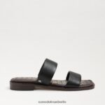 Sam Edelman Haydee Slide-Sandale Frauen schwarzes Leder Schuhwerk 2P8JNV572 - Image 2