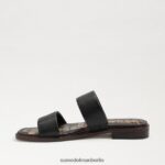 Sam Edelman Haydee Slide-Sandale Frauen schwarzes Leder Schuhwerk 2P8JNV572 - Image 4