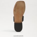 Sam Edelman Haydee Slide-Sandale Frauen schwarzes Leder Schuhwerk 2P8JNV572 - Image 6