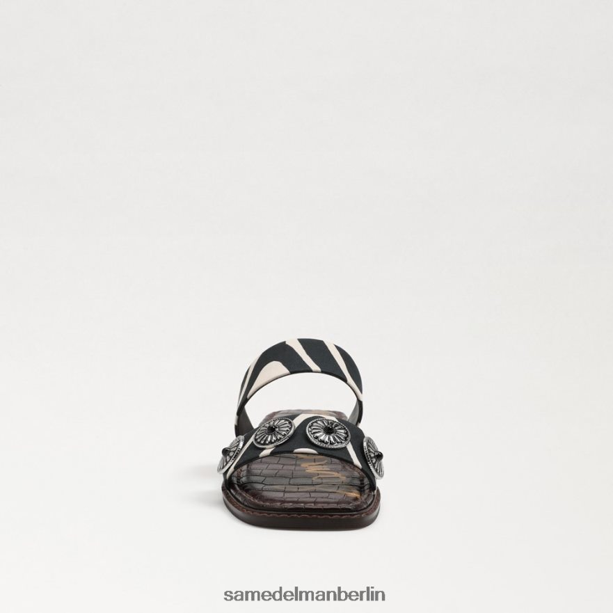 Sam Edelman Hera Slide-Sandale Frauen schwarz/natürliches Zebra Schuhwerk 2P8JNV741 - Image 3