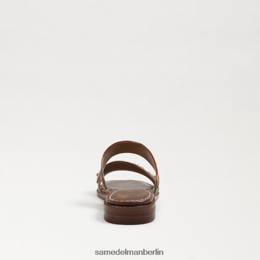 Sam Edelman Hera Slide-Sandale Frauen Sonnenuntergangsorange/Cuoio Schuhwerk 2P8JNV742 - Image 5
