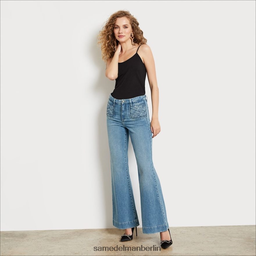 Sam Edelman High-Rise-Hose mit Bay-Taschen Frauen Espe Bekleidung 2P8JNV1227 - Image 1