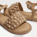 Sam Edelman Holly-Sandale Kinder natürliches Leinen Schuhwerk 2P8JNV1049 - Image 7