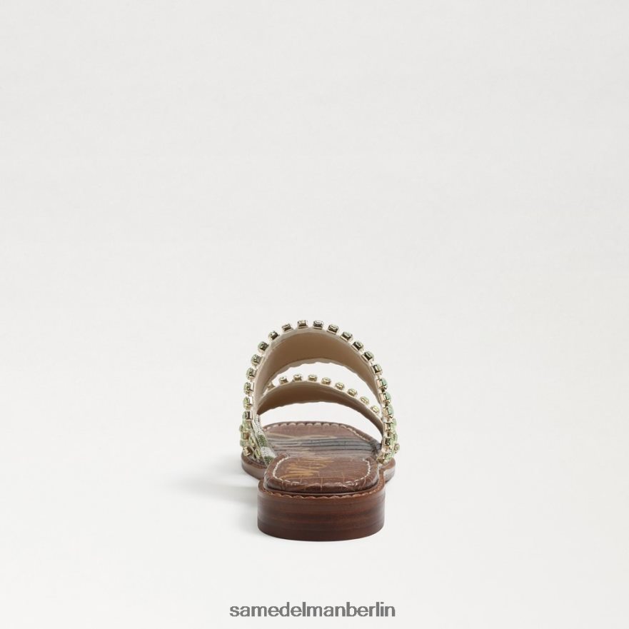 Sam Edelman Hopie Slide-Sandale Frauen Farn/natürliches Zebraleinen Schuhwerk 2P8JNV821 - Image 5