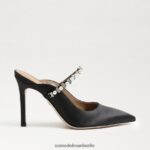 Sam Edelman Hyland Mule-Pumpe Frauen schwarzer Satin Schuhwerk 2P8JNV525 - Image 2