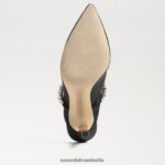 Sam Edelman Hyland Mule-Pumpe Frauen schwarzer Satin Schuhwerk 2P8JNV525 - Image 6