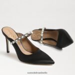 Sam Edelman Hyland Mule-Pumpe Frauen schwarzer Satin Schuhwerk 2P8JNV525 - Image 7