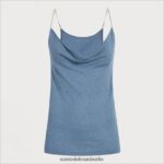 Sam Edelman Irina Strick-Tanktop Frauen Blauer Hafen Bekleidung 2P8JNV1286 - Image 5