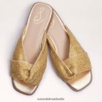Sam Edelman Issie Slide-Sandale Frauen Gold Schuhwerk 2P8JNV467 - Image 7