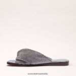 Sam Edelman Issie Slide-Sandale Frauen Silber Schuhwerk 2P8JNV466 - Image 4