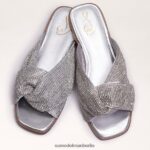 Sam Edelman Issie Slide-Sandale Frauen Silber Schuhwerk 2P8JNV466 - Image 7
