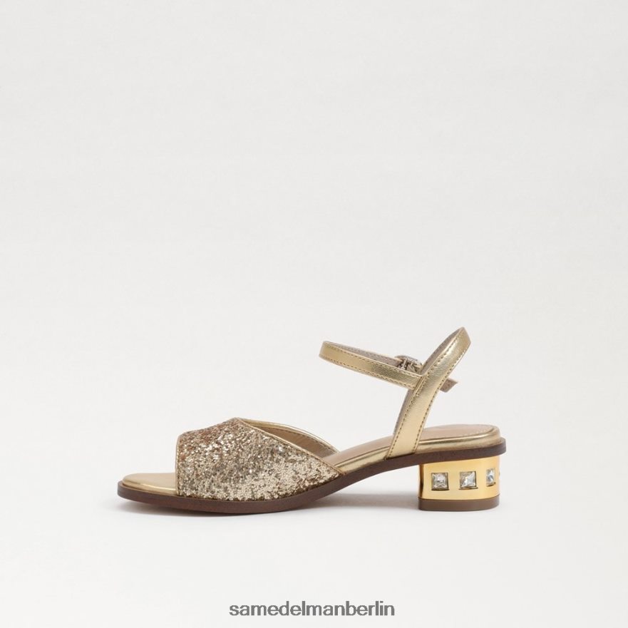 Sam Edelman Ivy-Sandale mit Blockabsatz Kinder Bernstein Gold Schuhwerk 2P8JNV1036 - Image 4