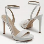 Sam Edelman Jade-Knöchelriemenabsatz Frauen strahlend weißes Leder Schuhwerk 2P8JNV387 - Image 7