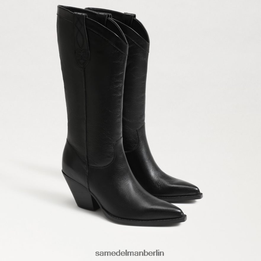 sam_edelman_jamie_westernstiefel_frauen_schwarzes_leder_schuhwerk_2p8jnv851.jpg Sam Edelman Jamie Westernstiefel Frauen schwarzes Leder Schuhwerk 2P8JNV851 - Image 1