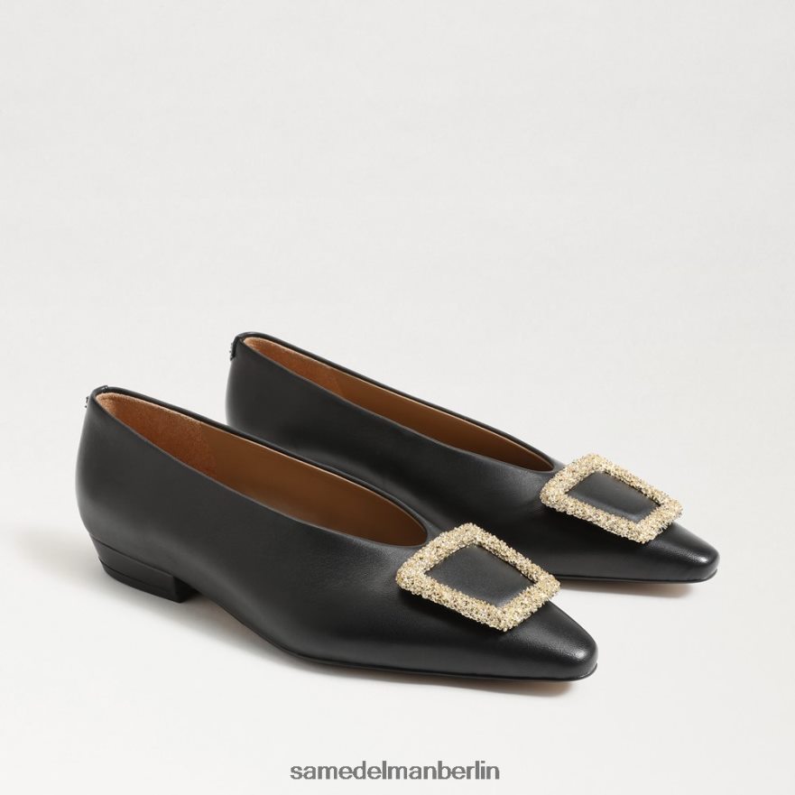 sam_edelman_janina_spitze_zehenpartie_flach_frauen_schwarzes_leder_schuhwerk_2p8jnv394.jpg Sam Edelman Janina spitze Zehenpartie flach Frauen schwarzes Leder Schuhwerk 2P8JNV394 - Image 1