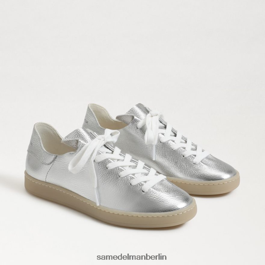 sam_edelman_jaxon_schnuersneaker_frauen_weiches_silber_schuhwerk_2p8jnv531.jpg Sam Edelman Jaxon-Schnürsneaker Frauen weiches Silber Schuhwerk 2P8JNV531 - Image 1