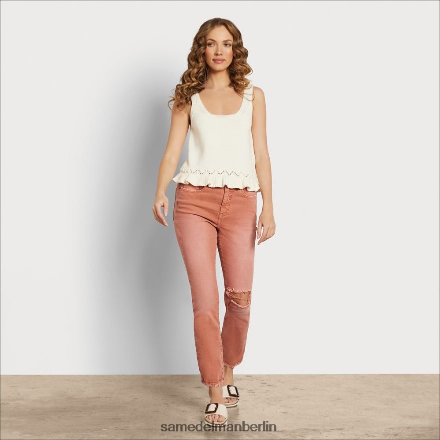 Sam Edelman Jeans mit hohem Bund, schmal und gerade Frauen Ton Bekleidung 2P8JNV1187 - Image 1