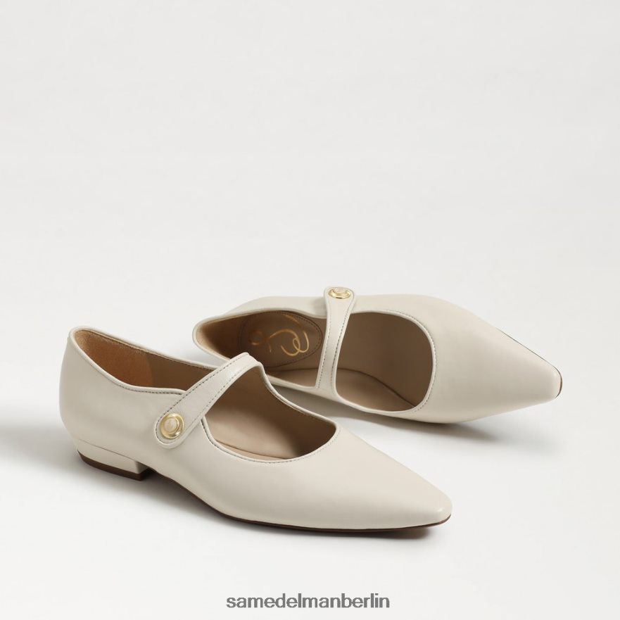 Sam Edelman Jene Mary Jane spitze Zehenpartie flach Frauen modernes Elfenbein Schuhwerk 2P8JNV542 - Image 7