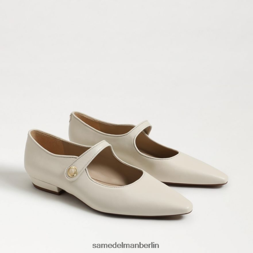 Sam Edelman Jene Mary Jane spitze Zehenpartie flach Frauen modernes Elfenbein Schuhwerk 2P8JNV542 - Image 1