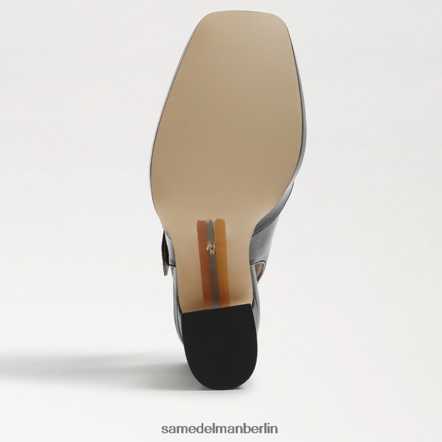 Sam Edelman Jildie Slingback-Mary-Jane-Absatz Frauen schwarzes Lackleder Schuhwerk 2P8JNV316 - Image 6