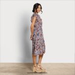 Sam Edelman Kenna Midikleid Frauen blau geblümt Bekleidung 2P8JNV1100 - Image 2