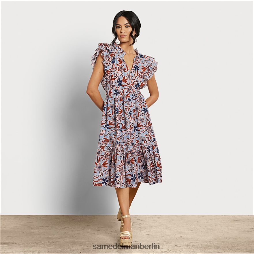 sam_edelman_kenna_midikleid_frauen_blau_gebluemt_bekleidung_2p8jnv1100.jpg Sam Edelman Kenna Midikleid Frauen blau geblümt Bekleidung 2P8JNV1100 - Image 1