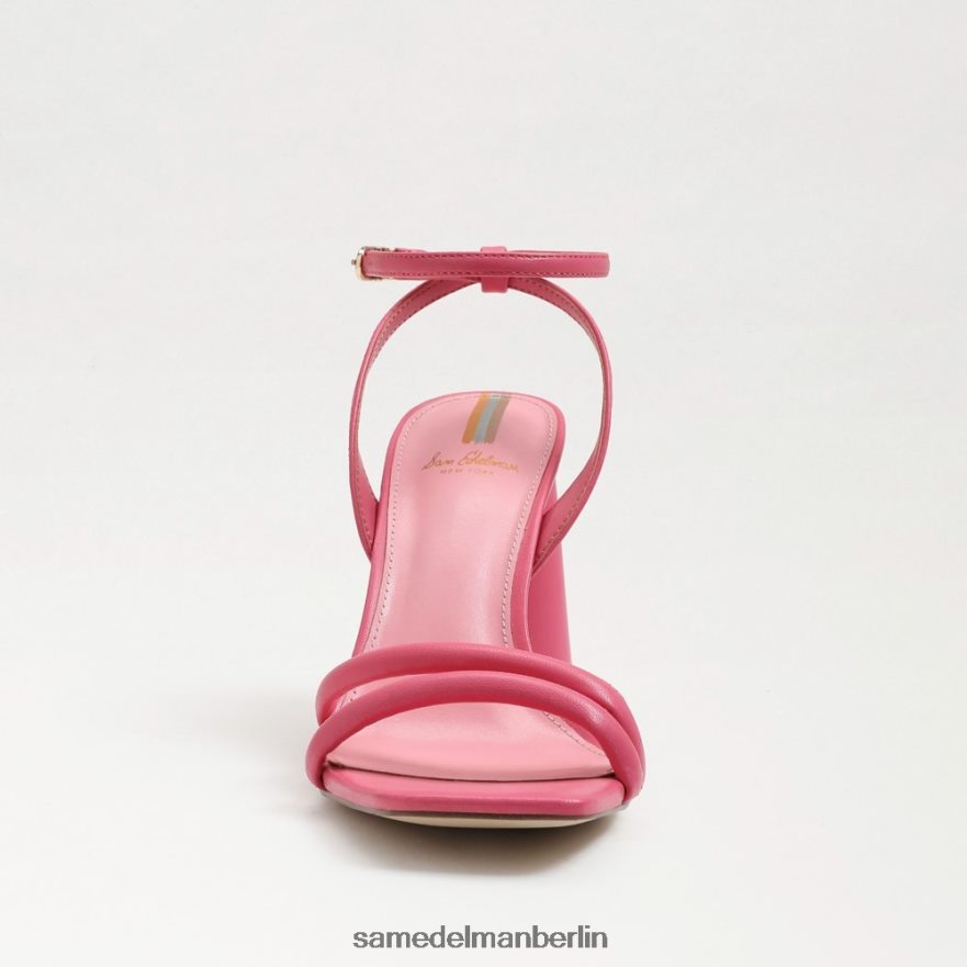 Sam Edelman Kia-Sandale mit Blockabsatz Frauen Karminrotes Leder Schuhwerk 2P8JNV107 - Image 3