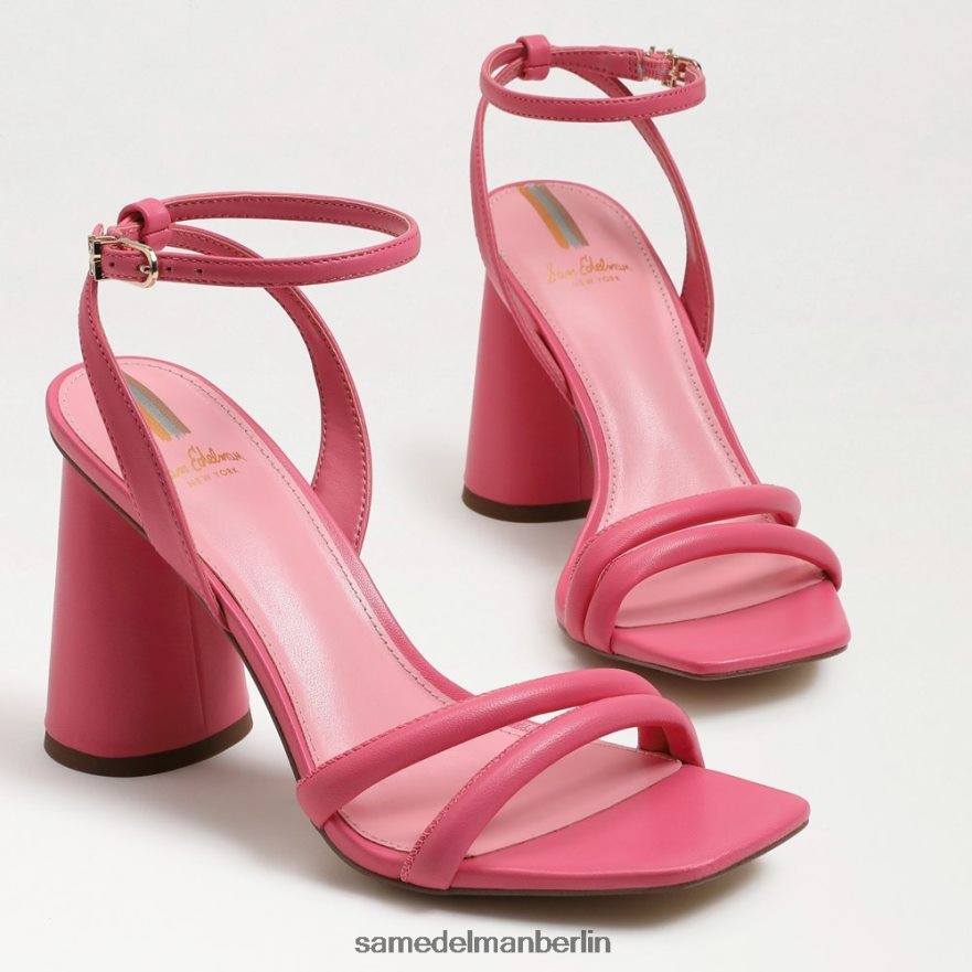 Sam Edelman Kia-Sandale mit Blockabsatz Frauen Karminrotes Leder Schuhwerk 2P8JNV107 - Image 7