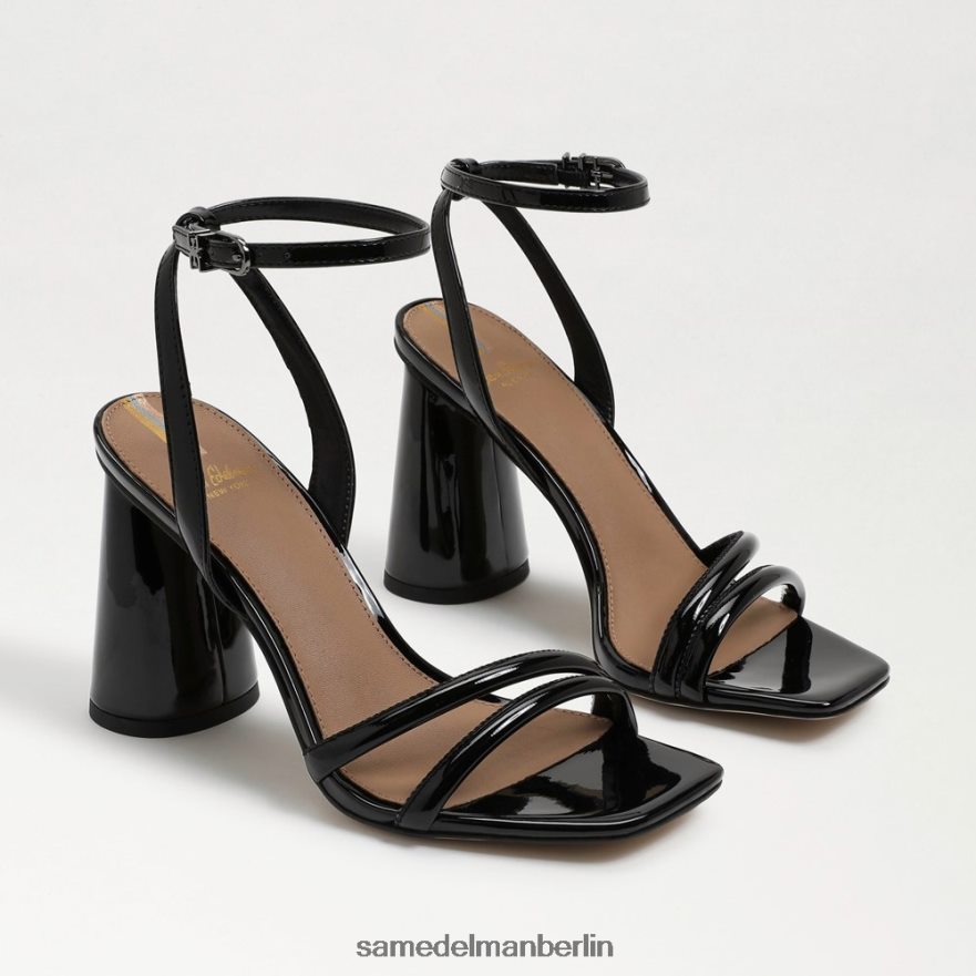 sam_edelman_kia_sandale_mit_blockabsatz_frauen_schwarzes_lackleder_schuhwerk_2p8jnv114.jpg Sam Edelman Kia-Sandale mit Blockabsatz Frauen schwarzes Lackleder Schuhwerk 2P8JNV114 - Image 1