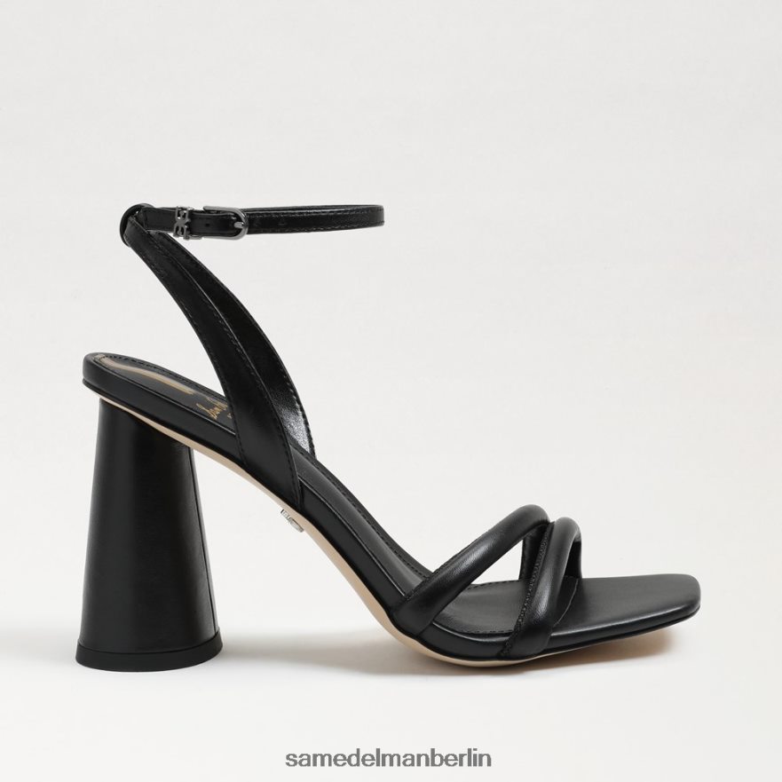 Sam Edelman Kia-Sandale mit Blockabsatz Frauen schwarzes Leder Schuhwerk 2P8JNV106 - Image 2