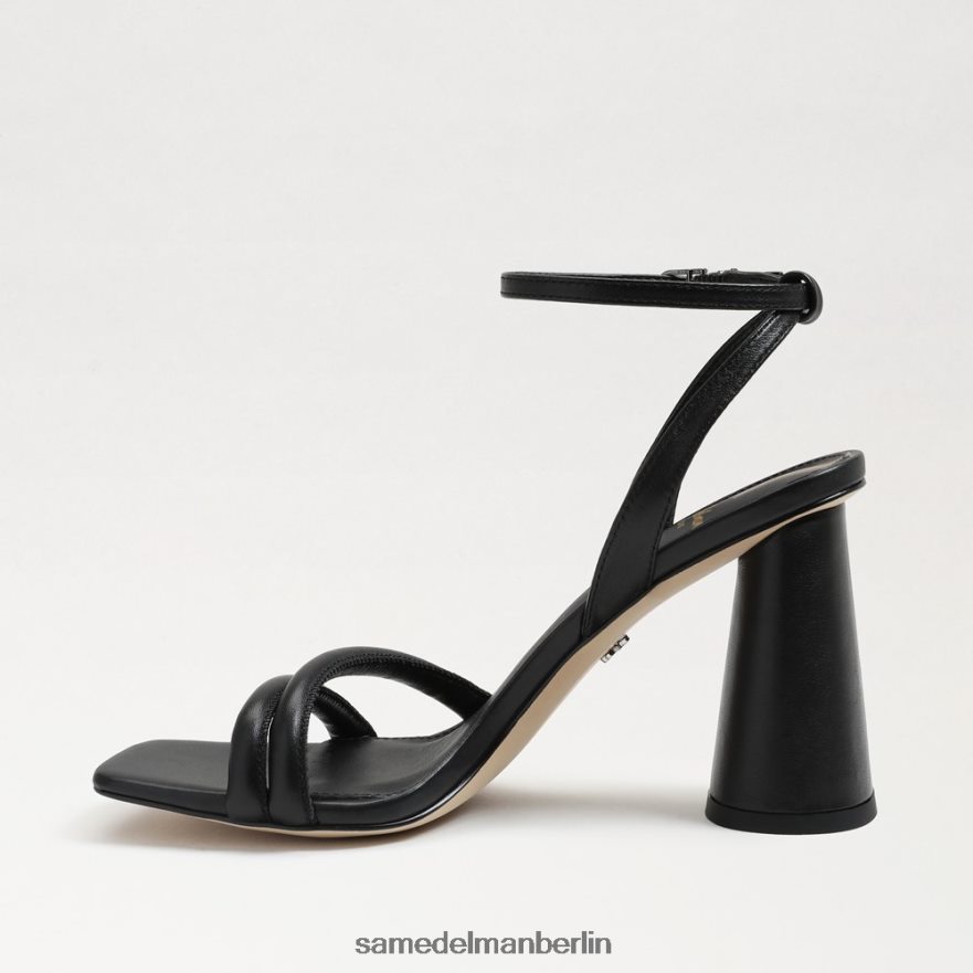 Sam Edelman Kia-Sandale mit Blockabsatz Frauen schwarzes Leder Schuhwerk 2P8JNV106 - Image 4