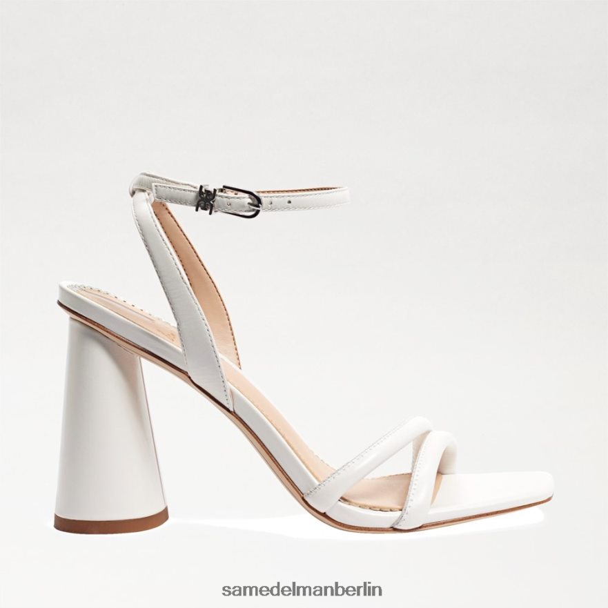 Sam Edelman Kia-Sandale mit Blockabsatz Frauen strahlend weißes Leder Schuhwerk 2P8JNV103 - Image 2