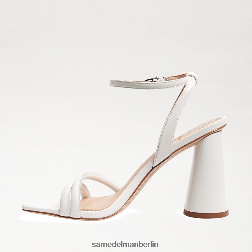 Sam Edelman Kia-Sandale mit Blockabsatz Frauen strahlend weißes Leder Schuhwerk 2P8JNV103 - Image 4