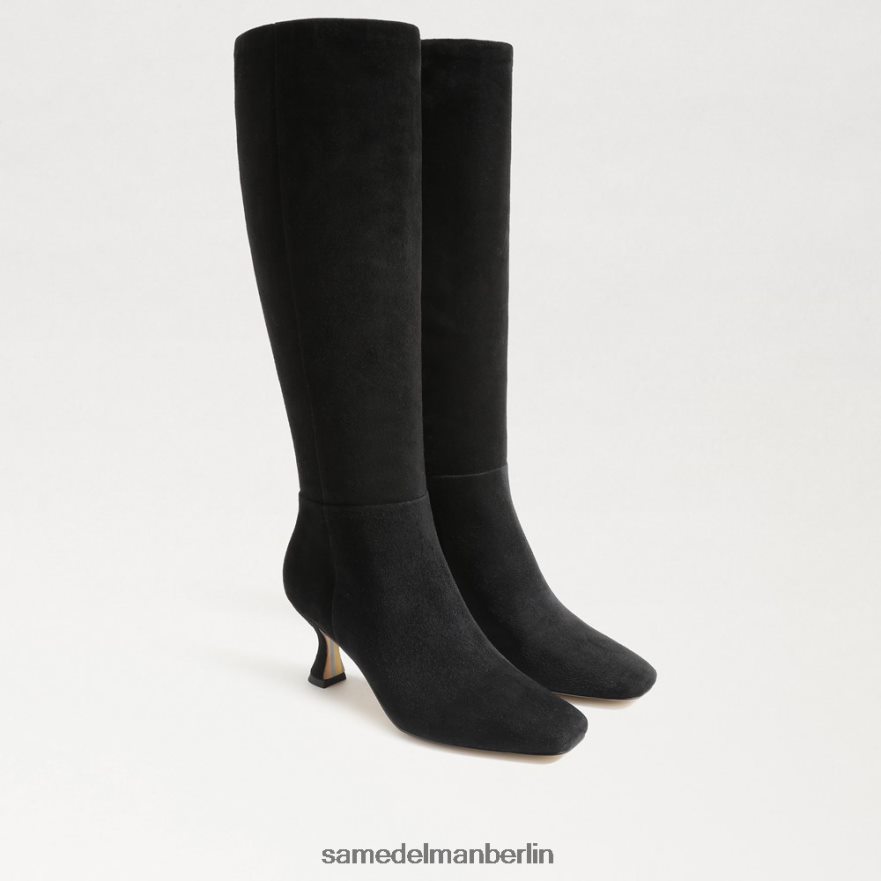 Sam Edelman kniehoher Stiefel von Leigh Frauen schwarzes Wildleder Schuhwerk 2P8JNV825 - Image 1