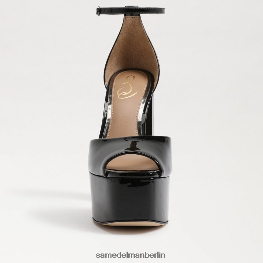 Sam Edelman Kori-Plateau-Absatz Frauen schwarzes Lackleder Schuhwerk 2P8JNV239 - Image 3
