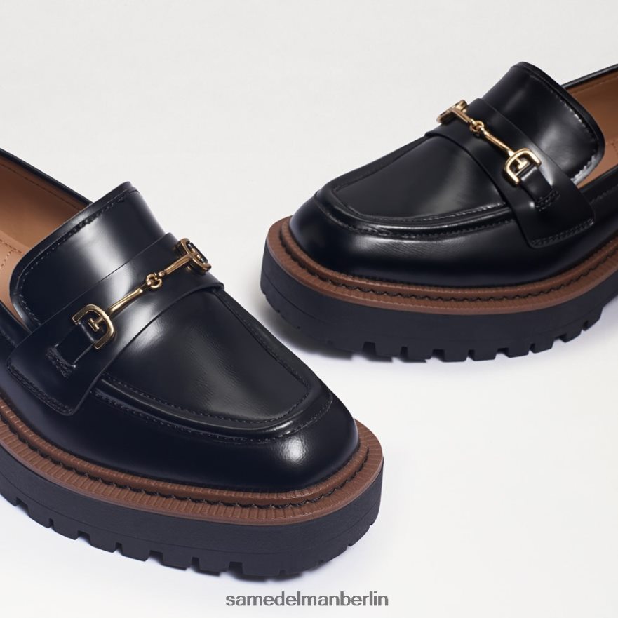 Sam Edelman Laurs Loafer mit Stollensohle Frauen schwarze glänzende Box Schuhwerk 2P8JNV428 - Image 7