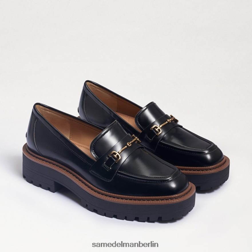 Sam Edelman Laurs Loafer mit Stollensohle Frauen schwarze glänzende Box Schuhwerk 2P8JNV428 - Image 1