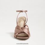 Sam Edelman Lavendelfarbener Riemchenabsatz Frauen Pralinensatin Schuhwerk 2P8JNV948 - Image 3