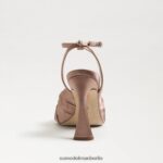 Sam Edelman Lavendelfarbener Riemchenabsatz Frauen Pralinensatin Schuhwerk 2P8JNV948 - Image 5
