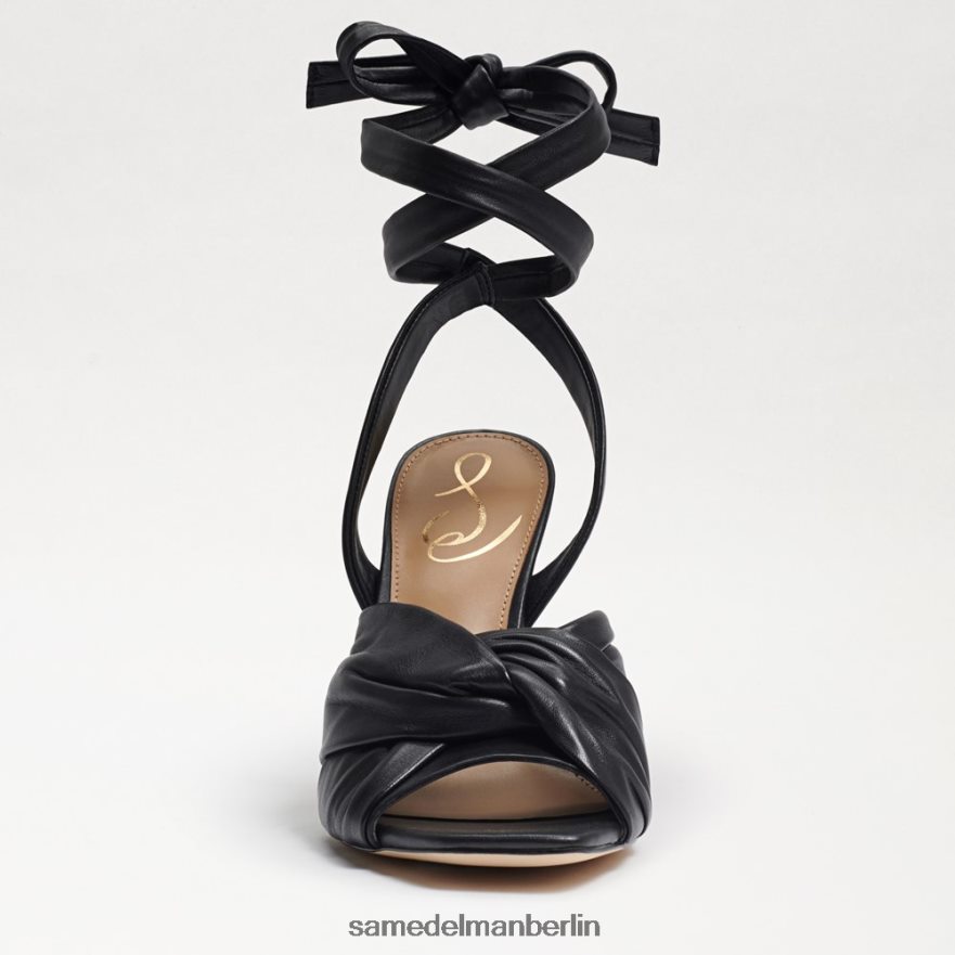 Sam Edelman Lenora Riemchensandale mit Absatz Frauen schwarzes Leder Schuhwerk 2P8JNV868 - Image 3