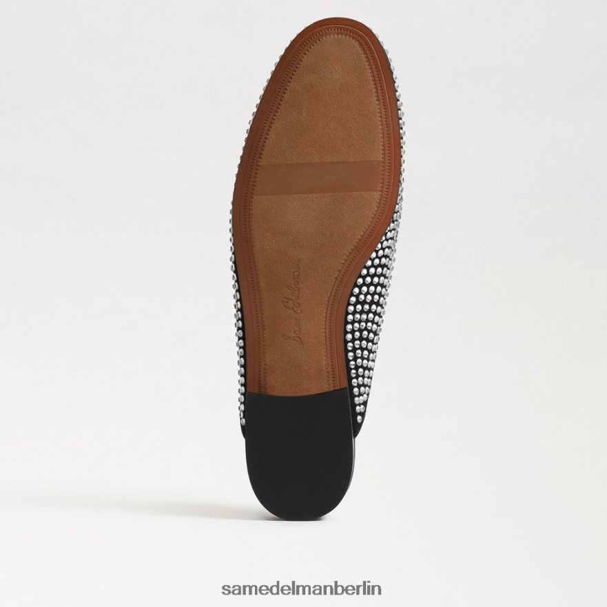 Sam Edelman Linnie Glitz Bit Loafer-Mule Frauen schwarzes Wildleder Schuhwerk 2P8JNV780 - Image 6